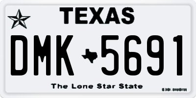 TX license plate DMK5691
