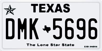 TX license plate DMK5696