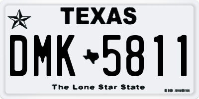 TX license plate DMK5811