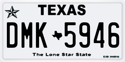 TX license plate DMK5946