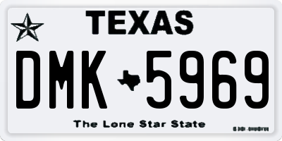 TX license plate DMK5969