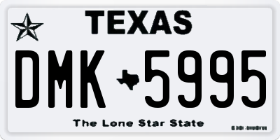 TX license plate DMK5995