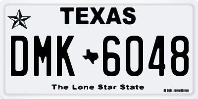 TX license plate DMK6048