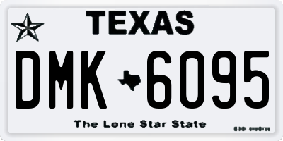 TX license plate DMK6095