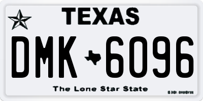 TX license plate DMK6096