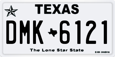TX license plate DMK6121