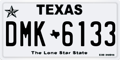 TX license plate DMK6133