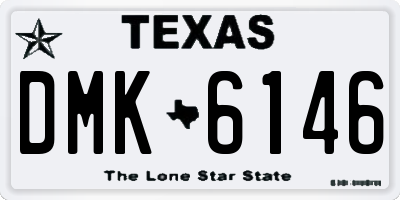 TX license plate DMK6146