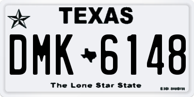 TX license plate DMK6148