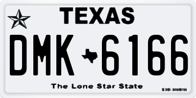 TX license plate DMK6166