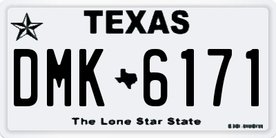 TX license plate DMK6171