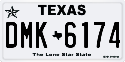 TX license plate DMK6174