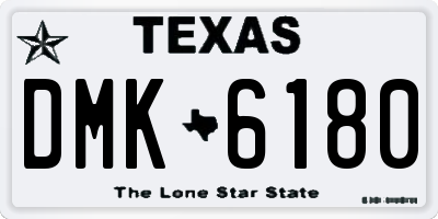 TX license plate DMK6180