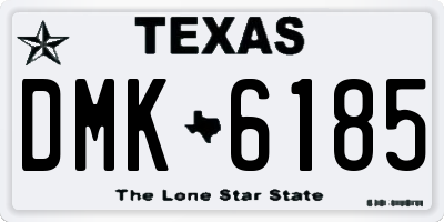TX license plate DMK6185