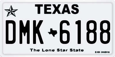 TX license plate DMK6188