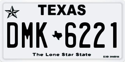 TX license plate DMK6221