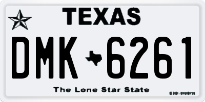 TX license plate DMK6261