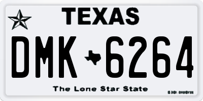 TX license plate DMK6264