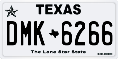 TX license plate DMK6266