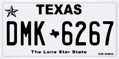 TX license plate DMK6267