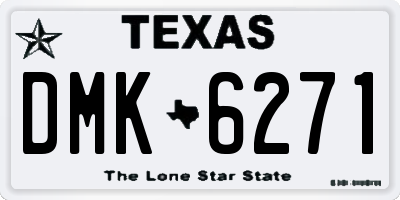 TX license plate DMK6271