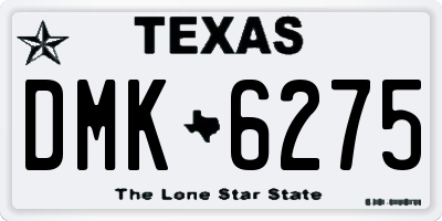 TX license plate DMK6275