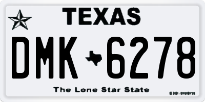 TX license plate DMK6278