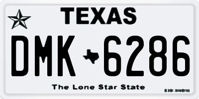 TX license plate DMK6286