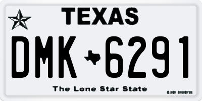 TX license plate DMK6291