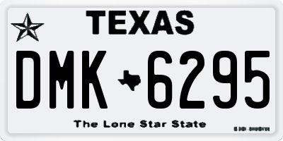 TX license plate DMK6295