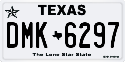 TX license plate DMK6297