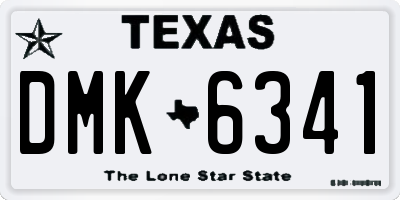 TX license plate DMK6341
