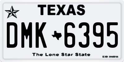 TX license plate DMK6395