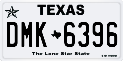 TX license plate DMK6396