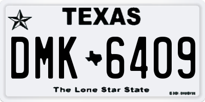 TX license plate DMK6409