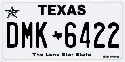 TX license plate DMK6422