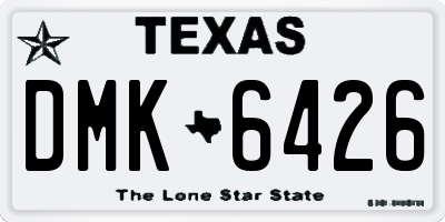 TX license plate DMK6426
