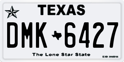 TX license plate DMK6427