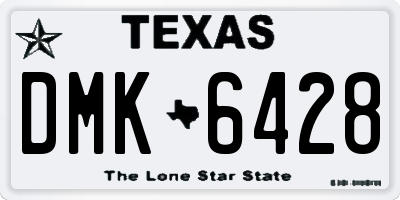 TX license plate DMK6428