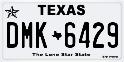TX license plate DMK6429
