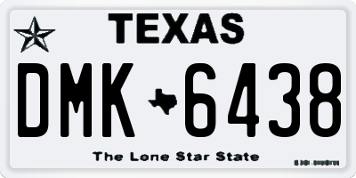 TX license plate DMK6438