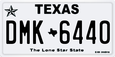TX license plate DMK6440