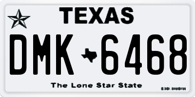 TX license plate DMK6468