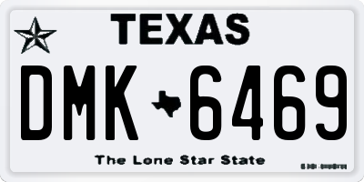 TX license plate DMK6469
