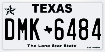 TX license plate DMK6484