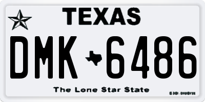 TX license plate DMK6486