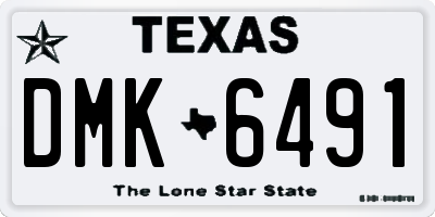 TX license plate DMK6491