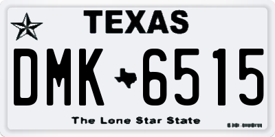 TX license plate DMK6515