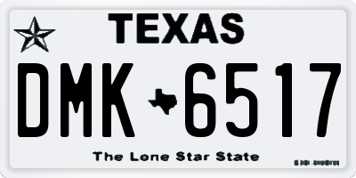 TX license plate DMK6517