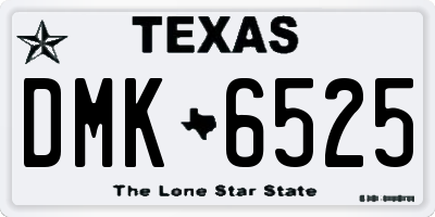 TX license plate DMK6525